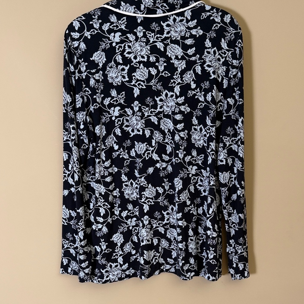 Soma Black & White Floral Pajama Set - Picture 4 of 8